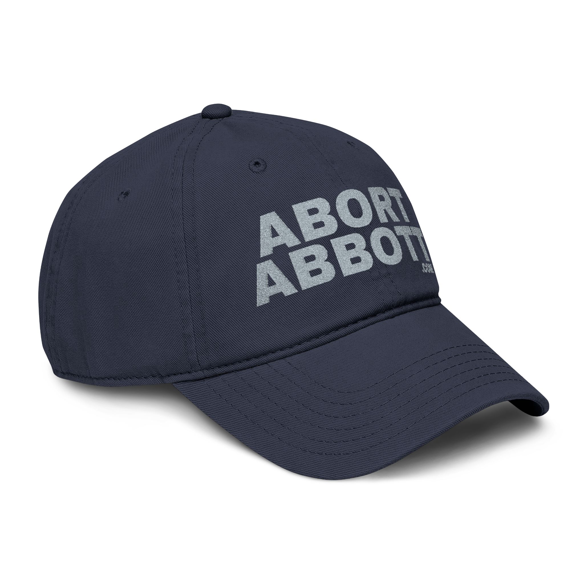 ABORT ABBOTT - Garment Washed Baseball Cap - DARK - Image 7