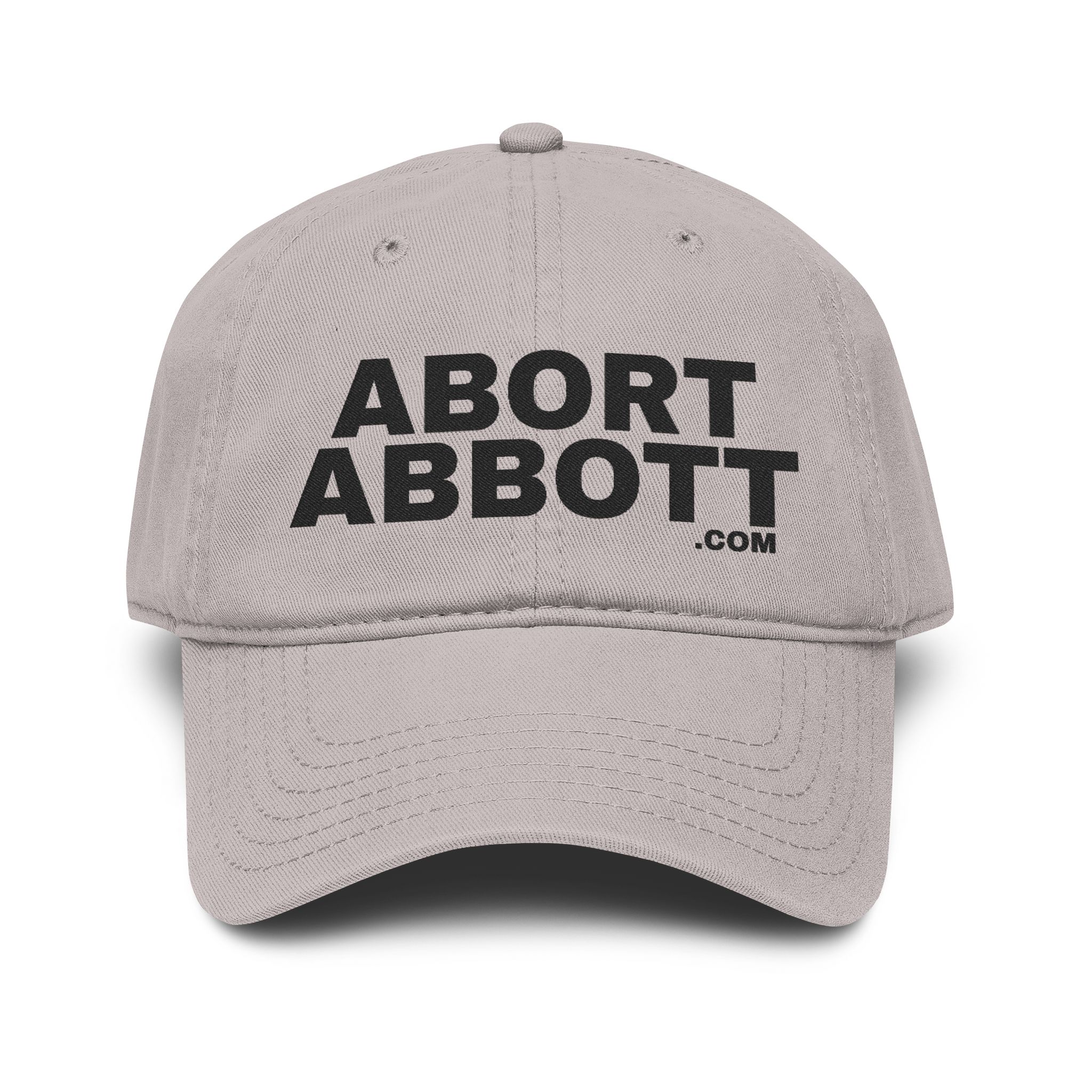 ABORT ABBOTT - Garment Washed Baseball Cap - LIGHT - Image 1
