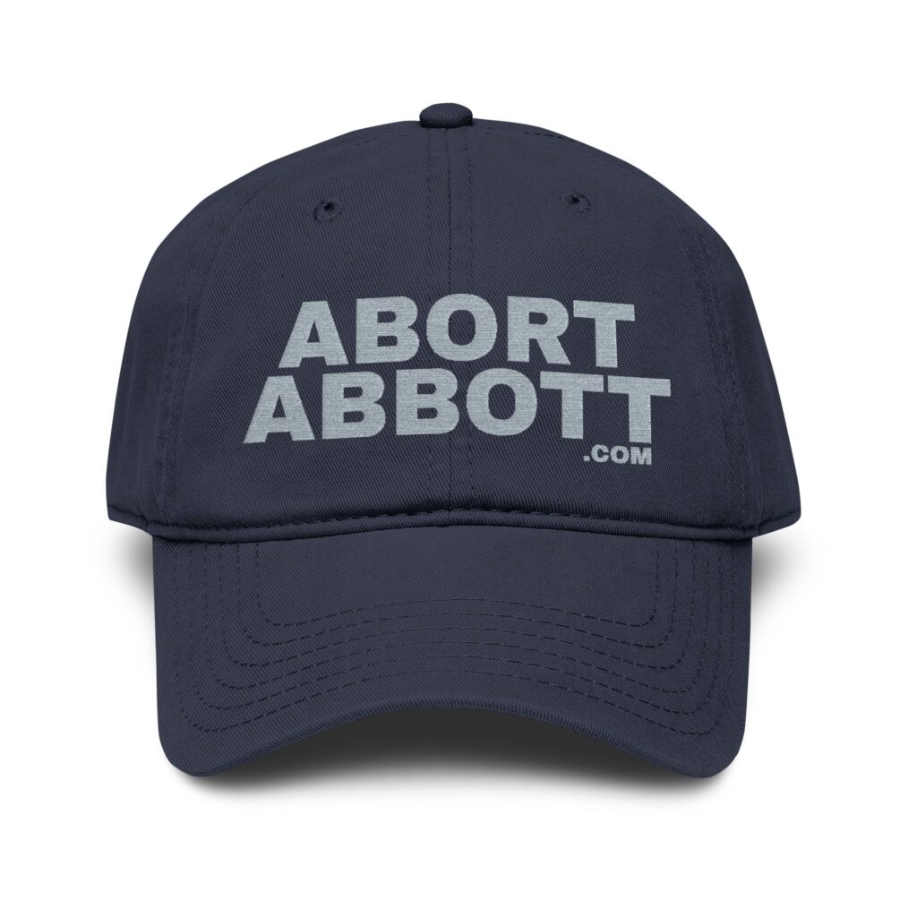 ABORT ABBOTT - Garment Washed Baseball Cap - DARK