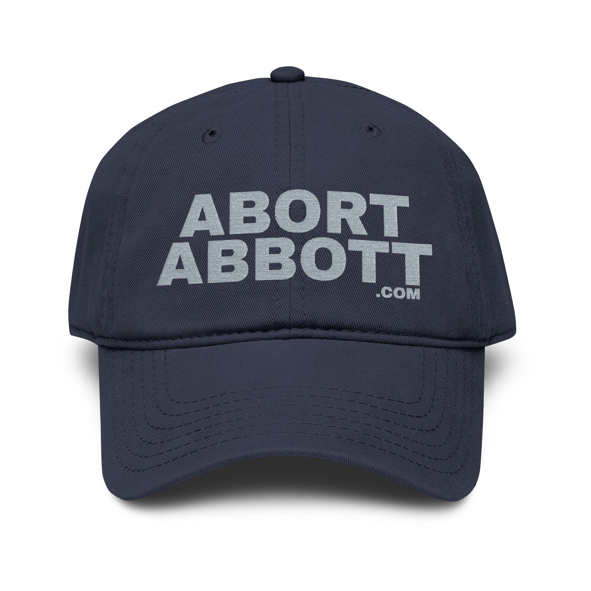 ABORT ABBOTT - Garment Washed Baseball Cap - DARK - Image 5