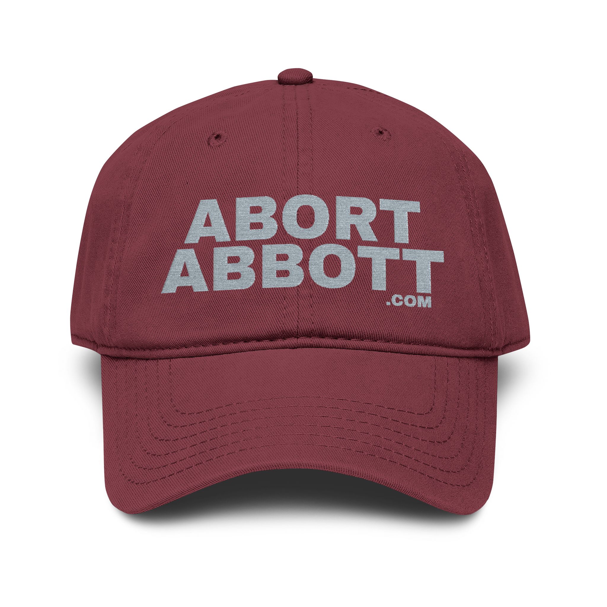 ABORT ABBOTT - Garment Washed Baseball Cap - DARK - Image 9