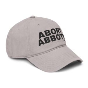 ABORT ABBOTT - Garment Washed Baseball Cap - LIGHT - Image 3